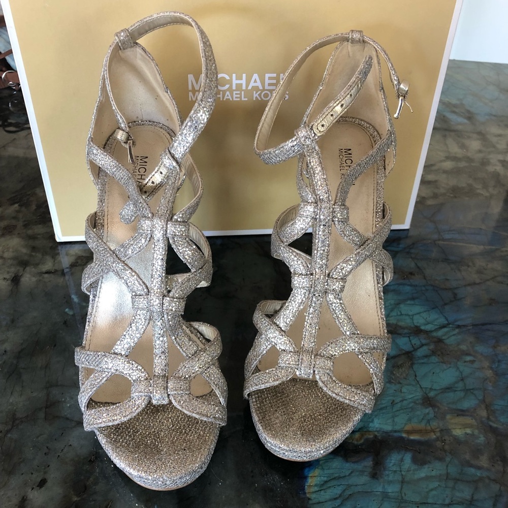 Michael Kors Champaign heels size 8 - Picture 2 of 4